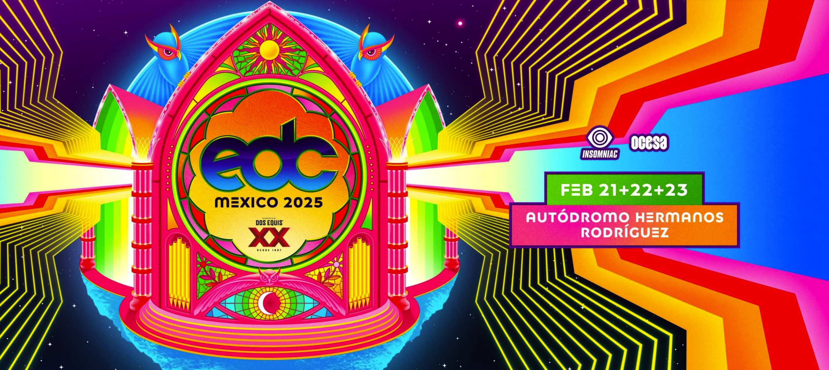 Llega el Cartel del Electric Daisy Carnival (EDC) México 2025